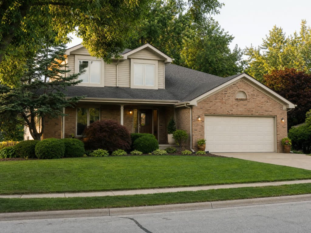 A suburban family home on a quiet street